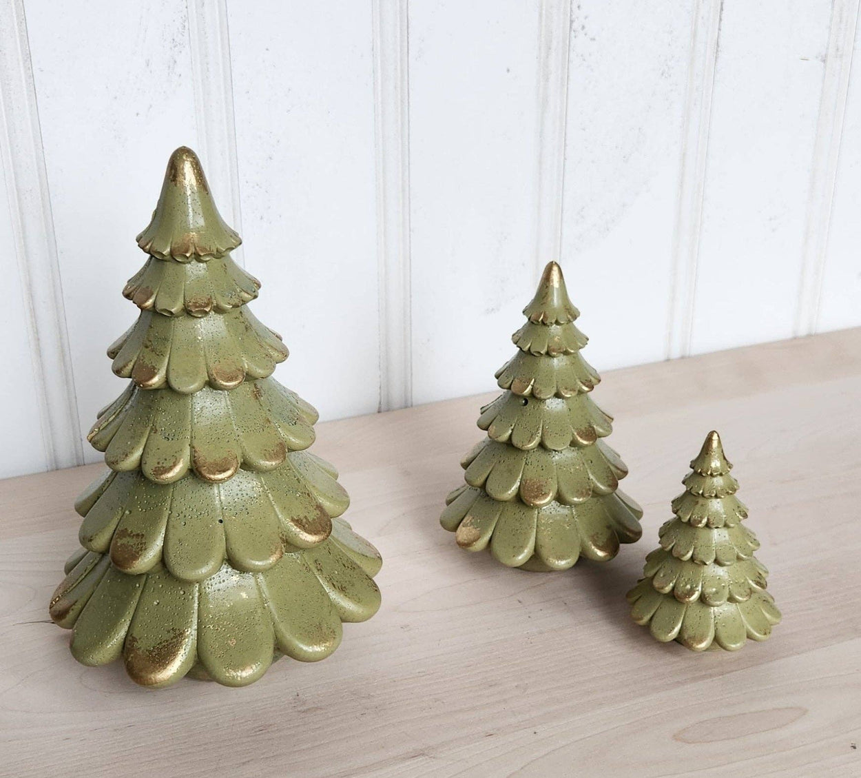 Olive Concrete Christmas Tree