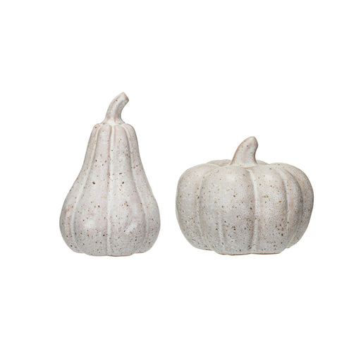 Cream Reactive Glaze Stoneware Pumpkin