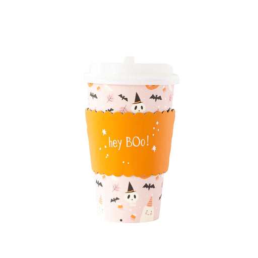 Pink Halloween Icons To Go Cups