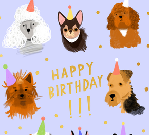 Canine Crew Birthday Card