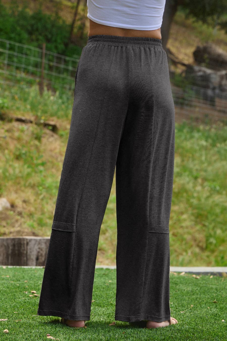 Plus Charcoal Soft Jersey Pants