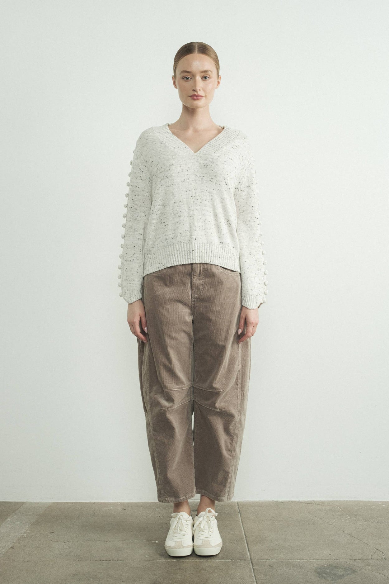 Mink Corduroy Slouchy Relax Fit Pants