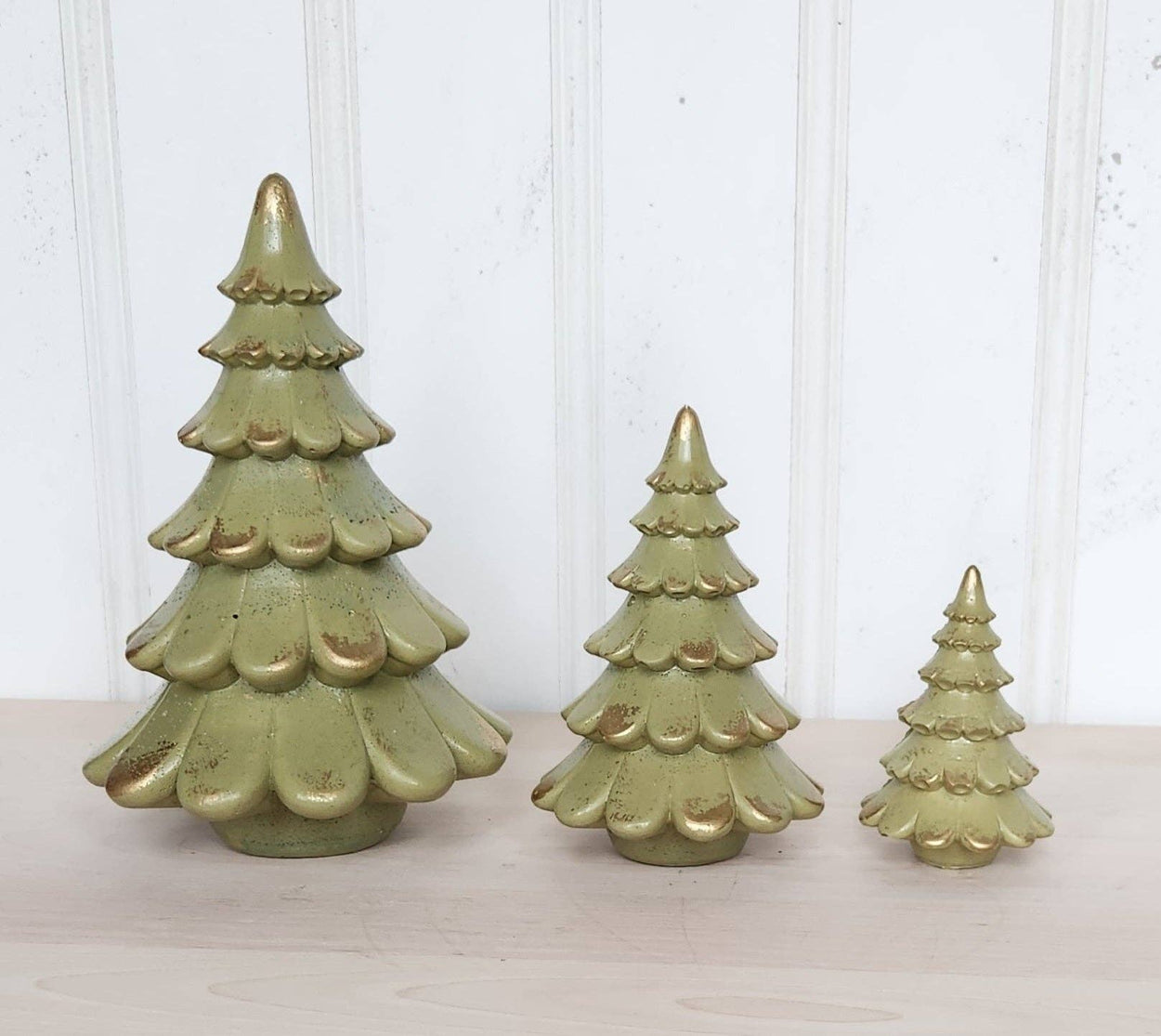Olive Concrete Christmas Tree