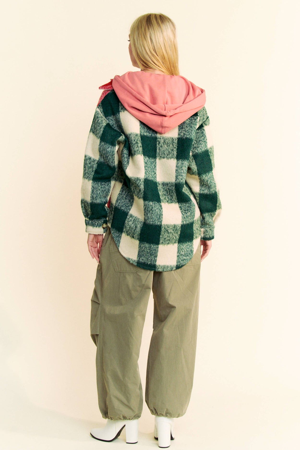 Plus Plaid Chest Pocket Shacket