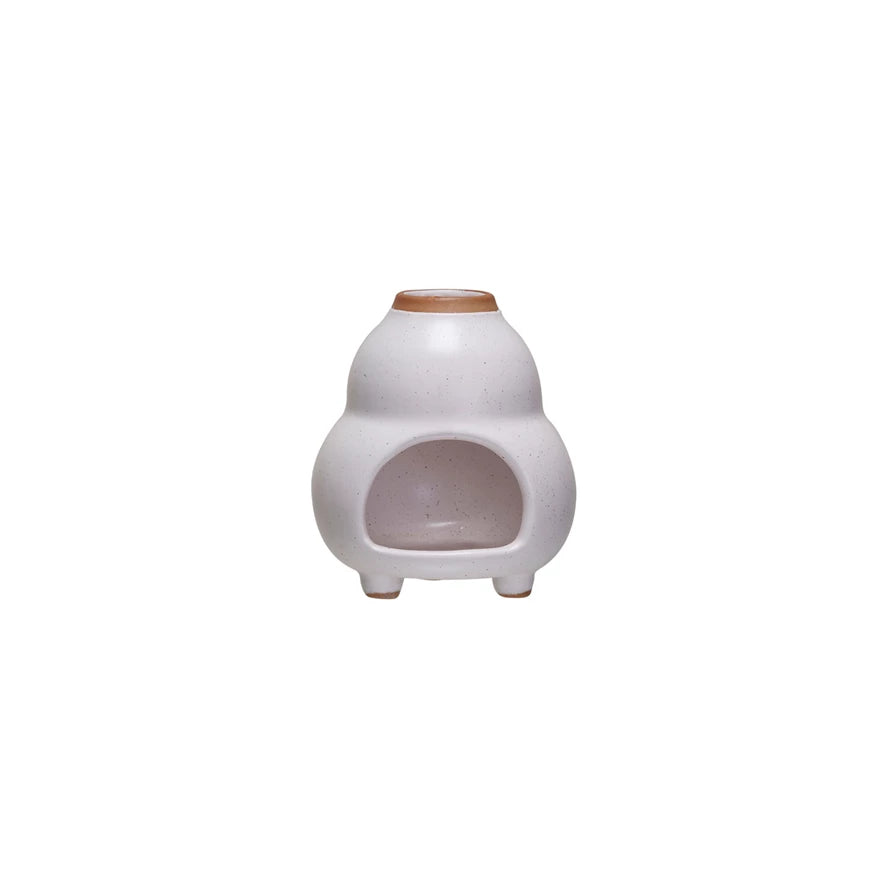 Stoneware Footed Incense Chimney