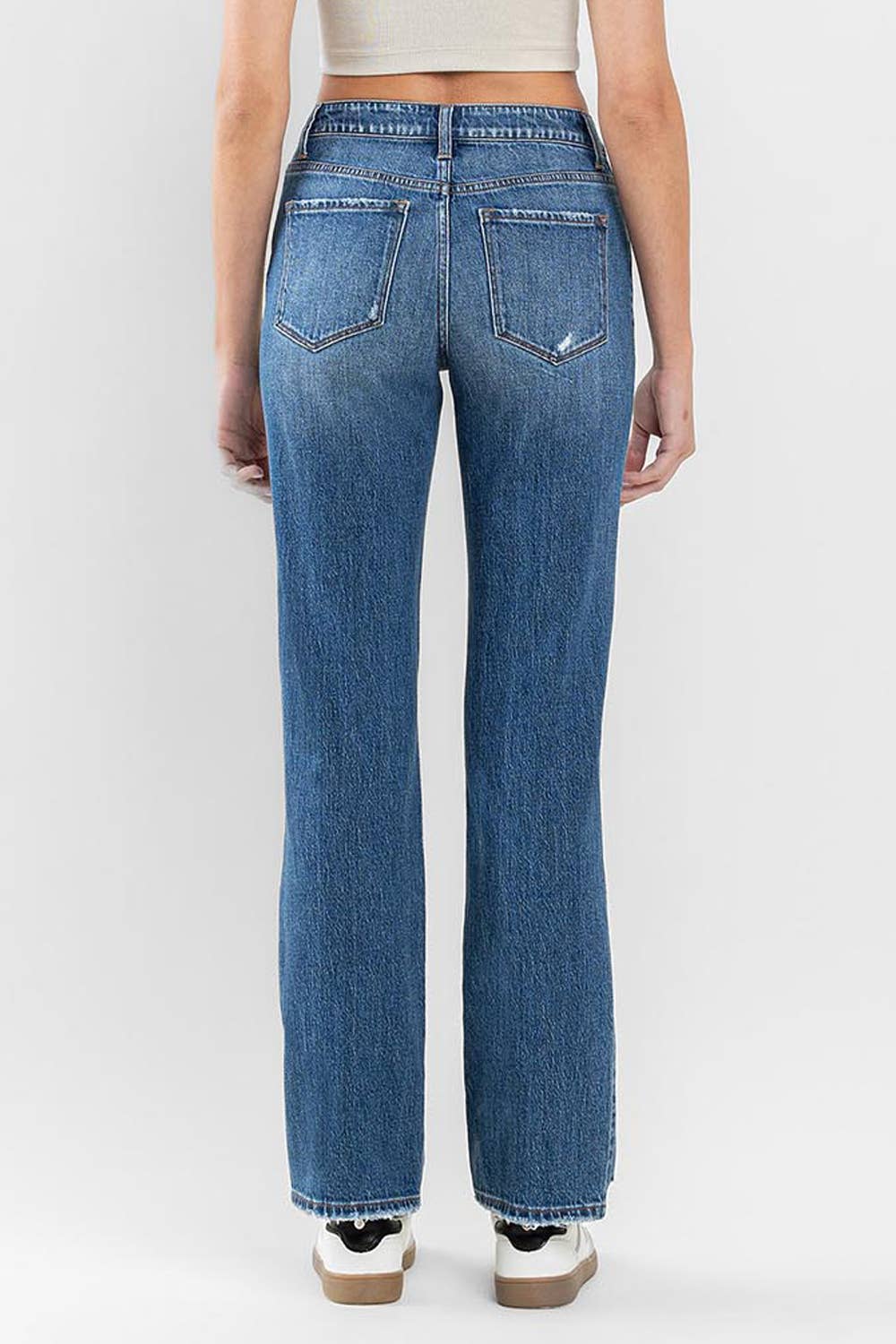 High Rise Relaxed Straight Jeans