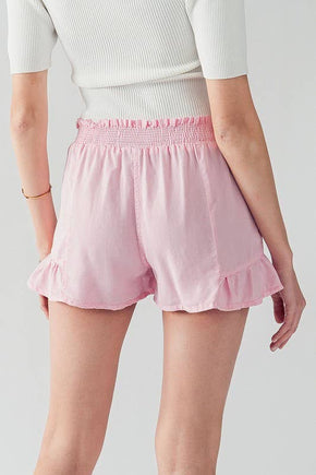 Pink Ruffle Shorts