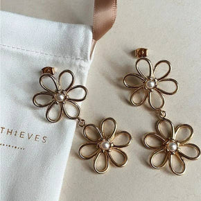 Flower Drop Earrings