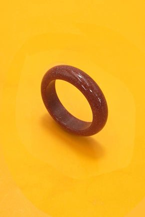 Red Stone Earthy Natural Stone Ring