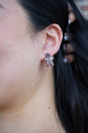 Brown Shimmer Gingerbread Studs