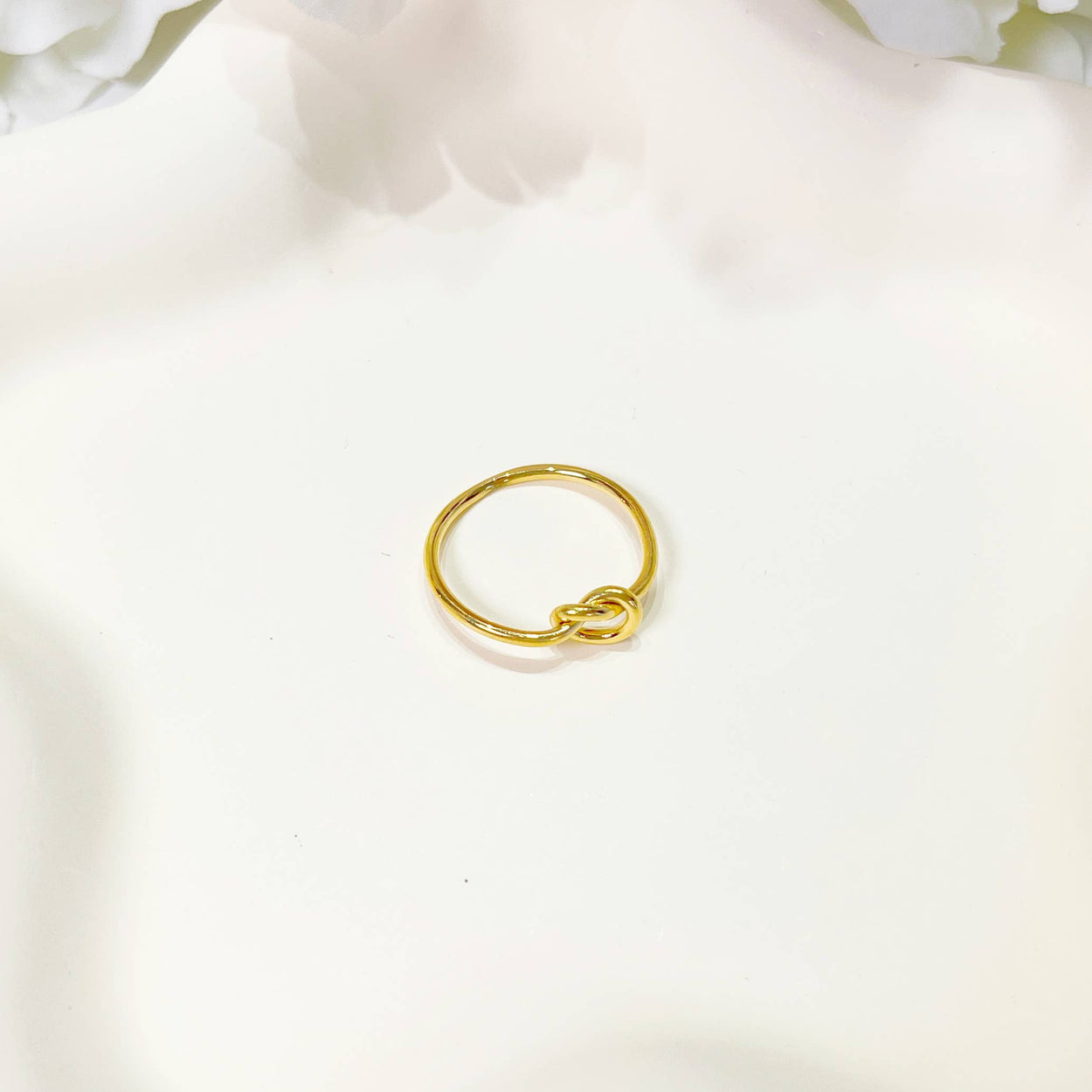 Gold Dainty Knot Ring