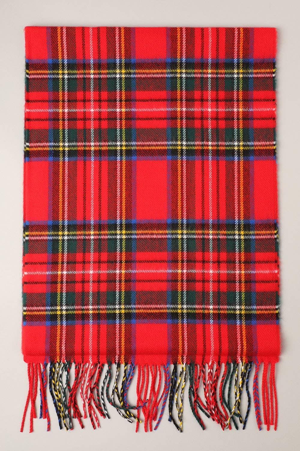 Ivory Softer Than Cashmere Tartan Plaid Muffler Scarf