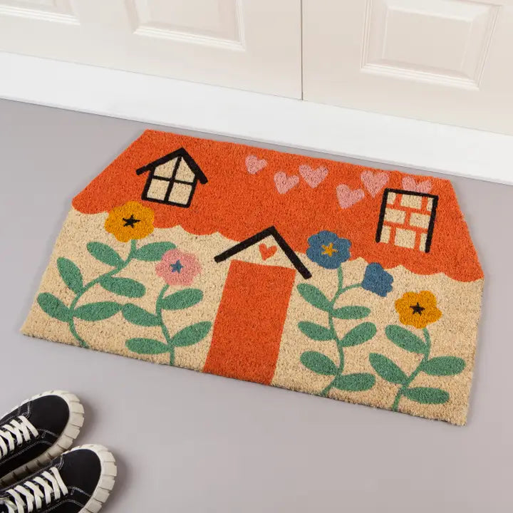 In This Together Shaped Coir Doormat