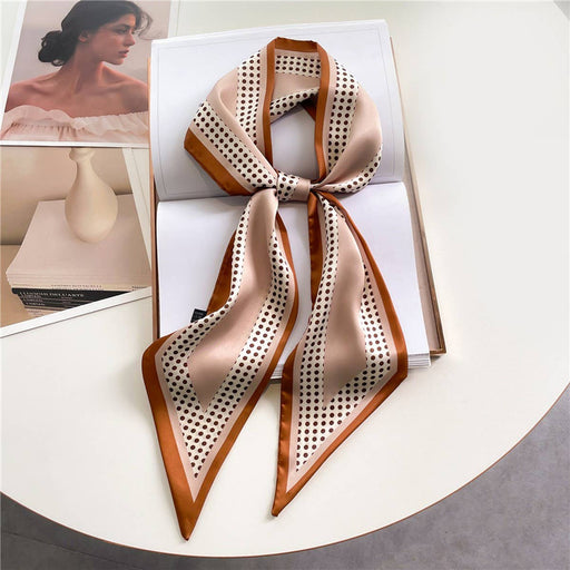 Fashionable Double Layer Ribbon Angled Head Scarf