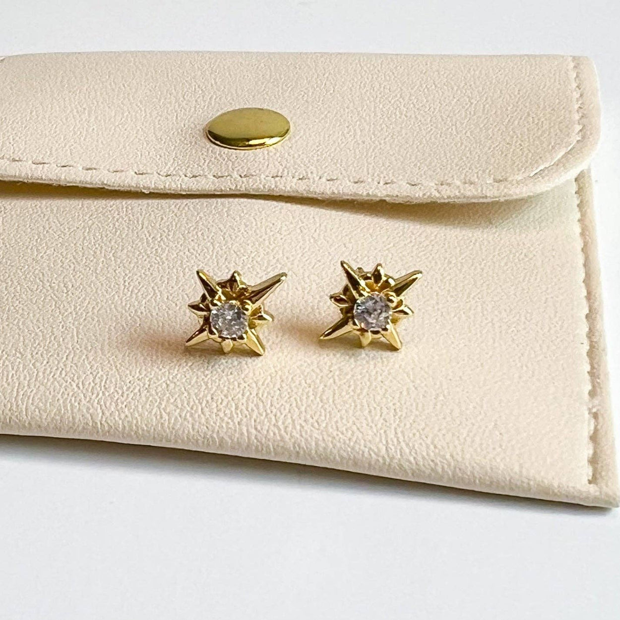 Compass Star Stud Earrings