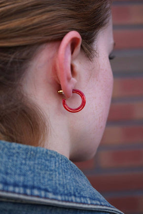 Scarlet Micro Cam Mini Hoops