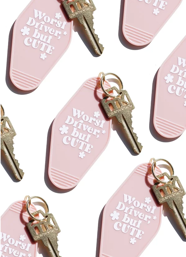 Worst Driver But Cute Motel Keychain