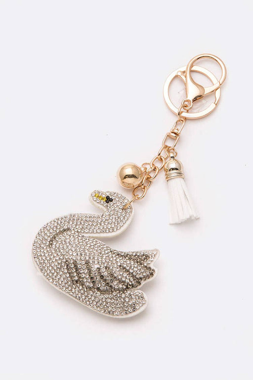 Crystal Swan Key Chain