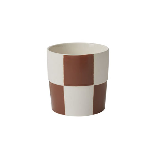 Terracotta Checkerboard Pot