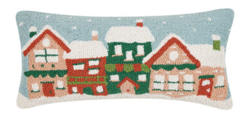 Holiday Homes Hooked Pillow