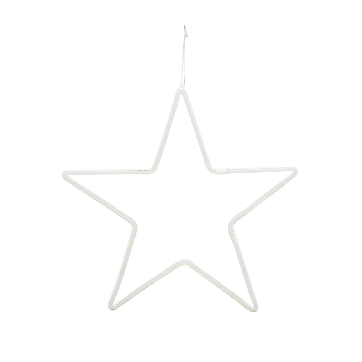 Wire Star Wall Decor With LED Light