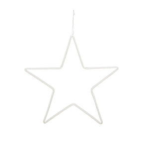 Wire Star Wall Decor With LED Light