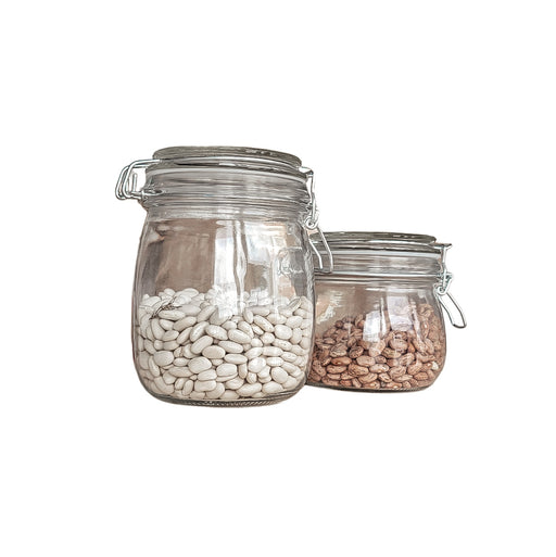 Clear Glass Canister