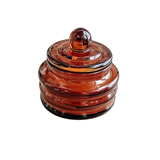 Persimmon Chestnut Amber Jar Candle With Lid