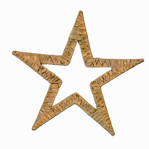 Gold Rattan Wrapped Star