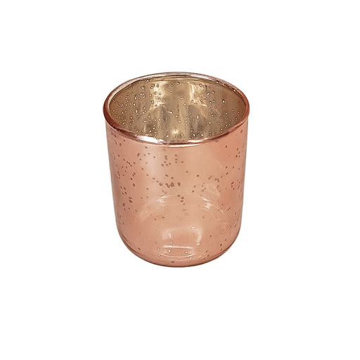 Mercury Glass Pink & Gold Votive Holder