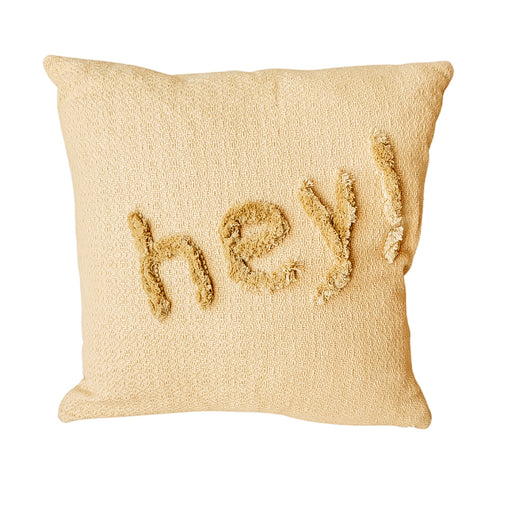 "hey" Pillow