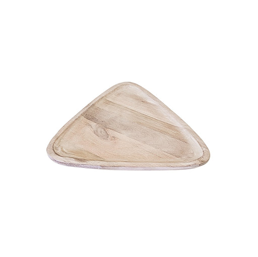 Bleached Wood Triangle Tray