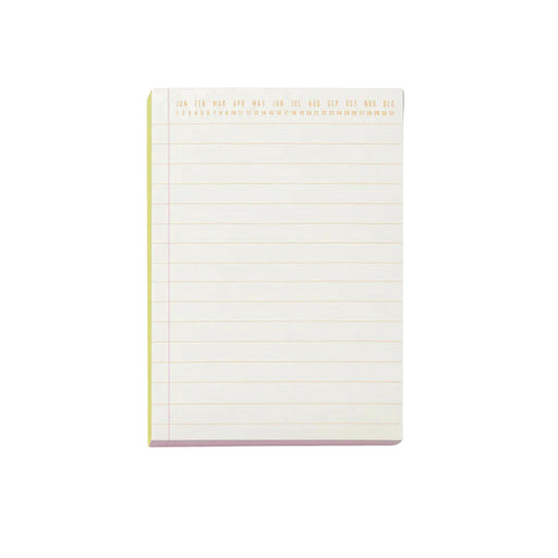 Chartreuse & Pink Colorblock Notepad