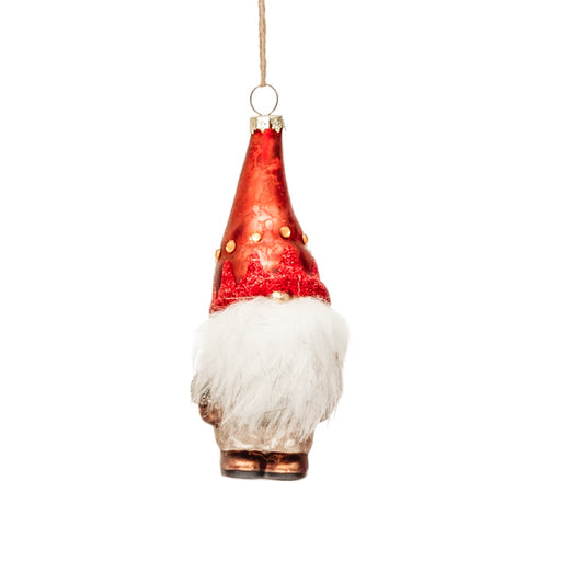 Glass Gnome Ornament