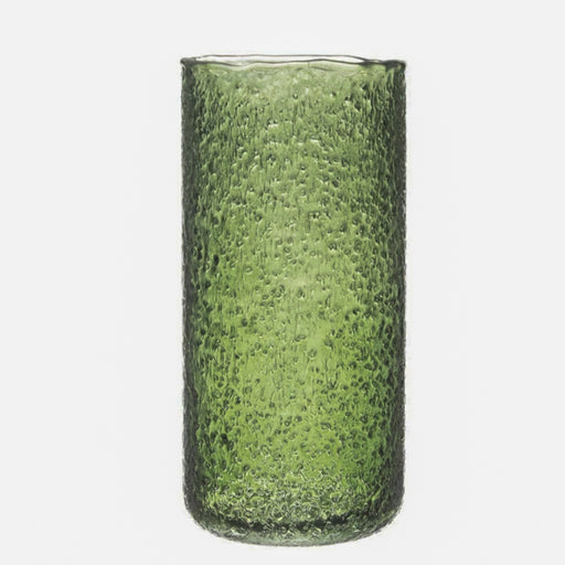 Seeded Glass Hurricane Vase