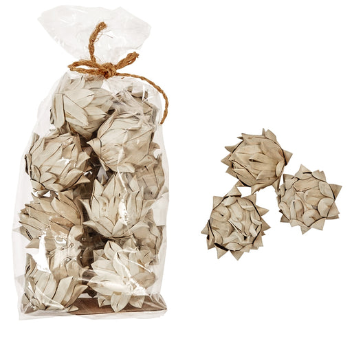 Handmade Dried Palm Leaf Artichoke In Bag