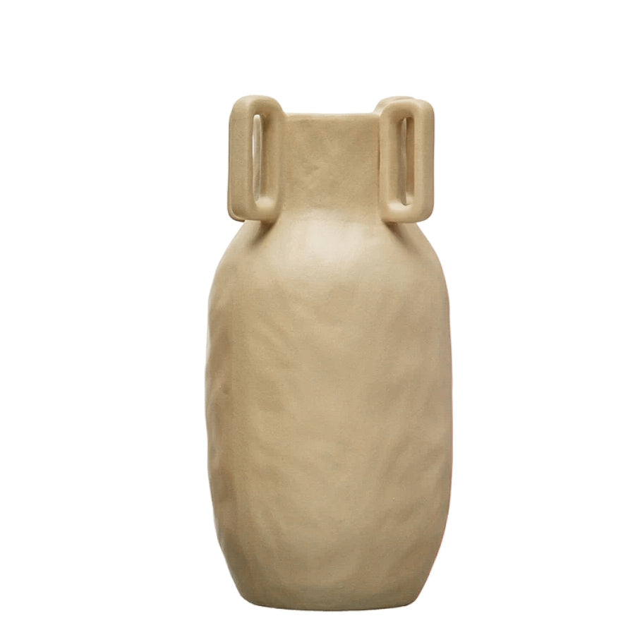 Cream Sand Stoneware Vase