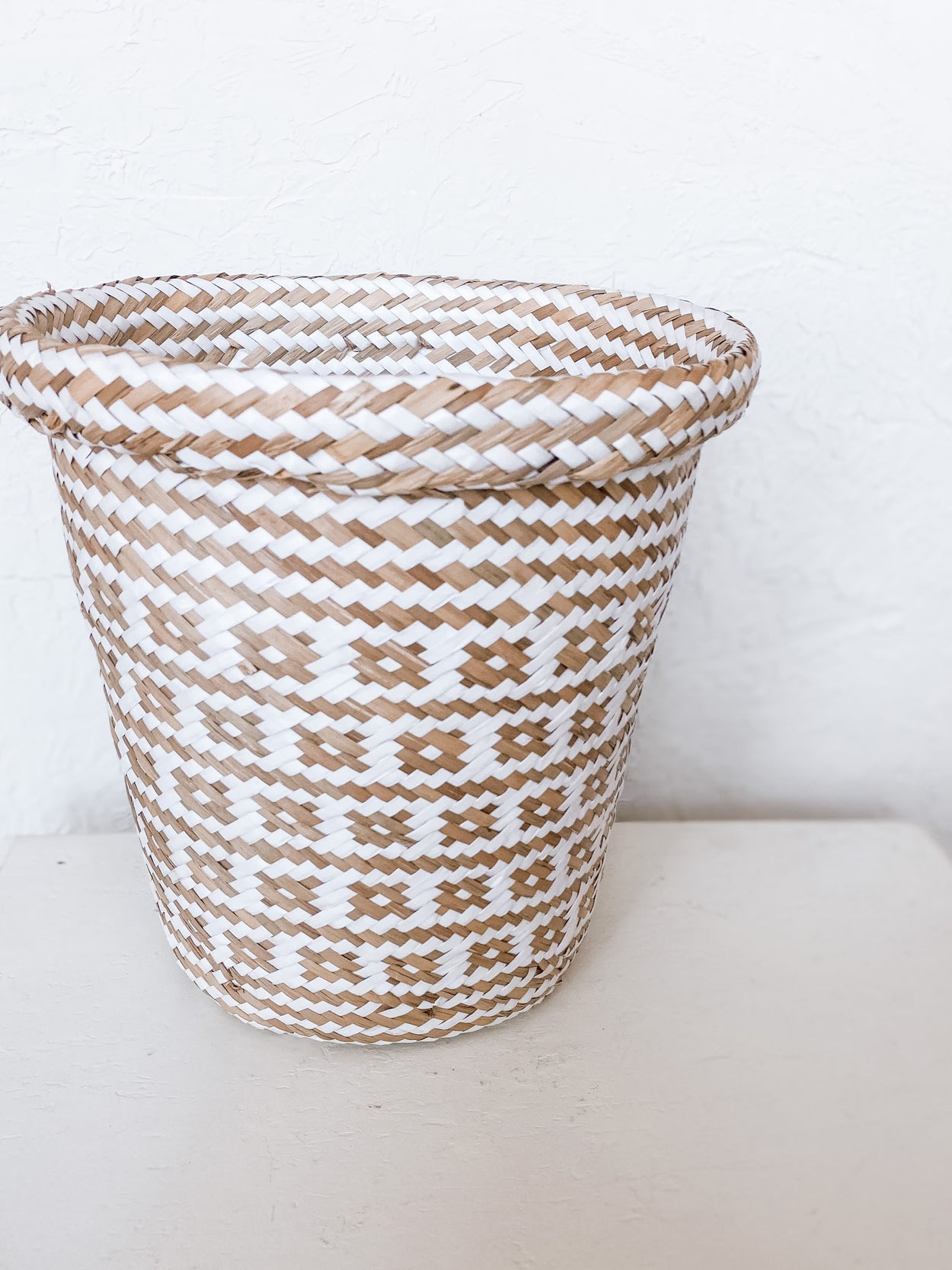 White & Natural Basket