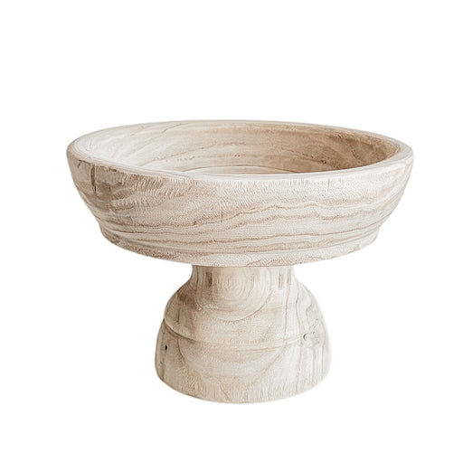 Wooden Pedistal Bowl